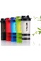 ALCOACH Shaker Bottle with Pill Organizer and Storage for Protein Powder, ProStak System, 450 ml