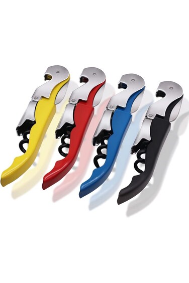 مجموعة فتاحة زجاجات النبيذ من Oasisgalore، 4 قطع، فتاحة علب خفيفة الوزن، مفك براغي قوي للمطاعم