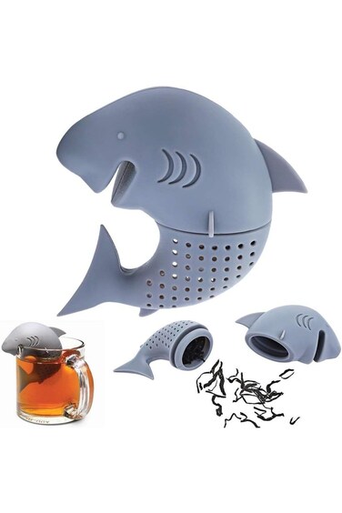 Tazweeq Shark Tea Infuser, Funny Animal-Shaped Tea Strainer, Loose Leaf Tea Strainer, Suitable For