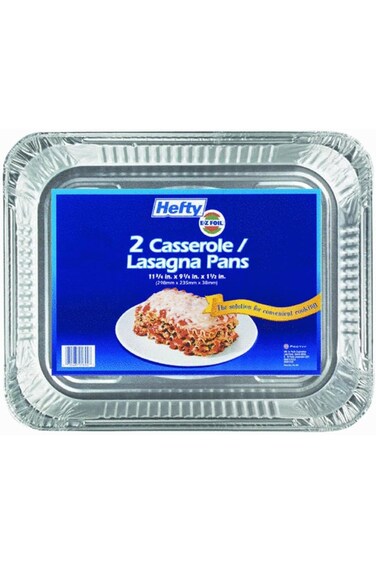 Hefty 91894 EZ Foil Casserole Pan 11.75"x9.25"x1.5" 12-2PKS/CS