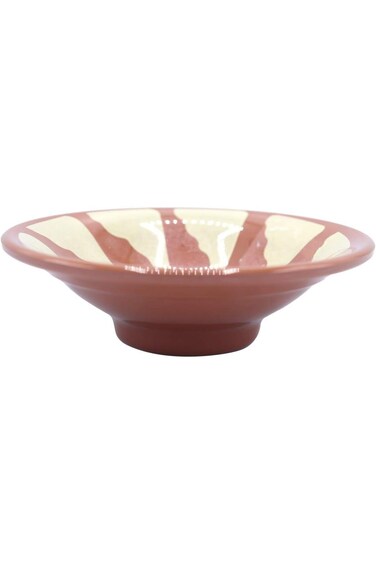 بن شيهون أبو عمر   طبق حساء فخاري - ١٣ سم - بني