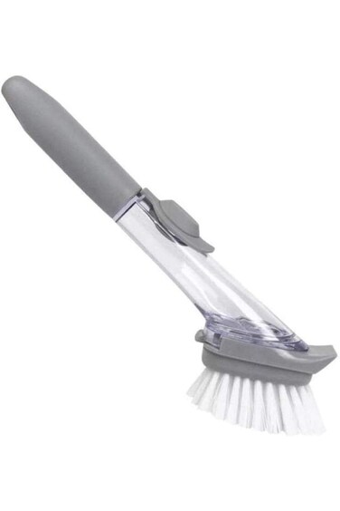 فرشاة تنظيف الأطباق من SWIUKPHE، فرشاة أواني بمقبض طويل، موزع صابون، منظف حوض المطبخ