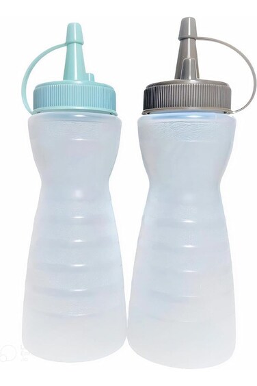 Habbaa Squeeze Sauce Plastic Bottles &mdash; Containers for Condiments, Ketchup, BBQ Sauces, Syrup, Musta