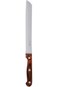 Prestige 20 CM Stainless Steel Bread Knife   Ergonomic Handle   Dishwasher Safe-Brown