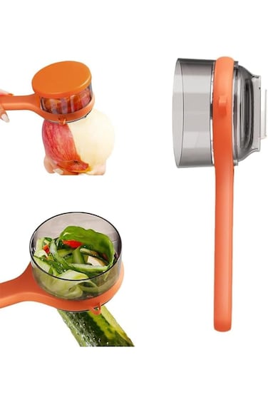 1 PCS 2024 New Vegetable Peeler with Storage Box,Peeler with Storage Bucket, Multifunctional Double