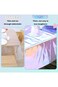 Qiliwiki 3 Pack Laser Iridescence Tablecloths - Shiny Holographic Foil Table Cloth for Parties, Wed