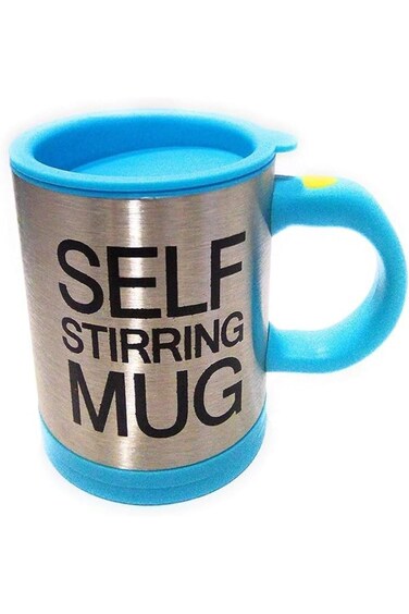 Self Stirring Mug Or Cup Auto Blender with Auto Mixing Coffee/Tea/Milk Stainless Steel (Light blue)