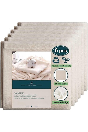 Jjojcll Organic Unbleached Cotton Cheesecloth for Filtration -6 Packs, 100% Unbleached Cotton Ultra