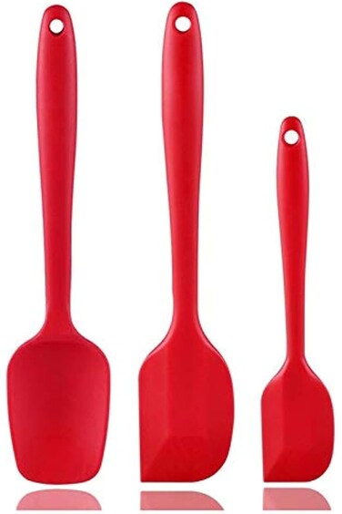 OBAY Silicone Spatula Set, Non Stick Seamless One piece Design Spatulas for Cooking &amp; Baking No scr