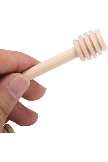 5pcs Wooden Honey Sticks, Wooden Honey Spoon, Mini Wooden Honey Sticks for Honey Pot Distillation a