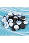 Magnetic Dots with 3M Adhesive Backing, Strong Magnetic Circles Flat Rubber Magnet Squares, Sticky