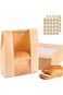 Portalov 50PCS Paper Bread Bags,Sourdough Bread Bags for Homemade Bread, Large Bakery Bags with Win