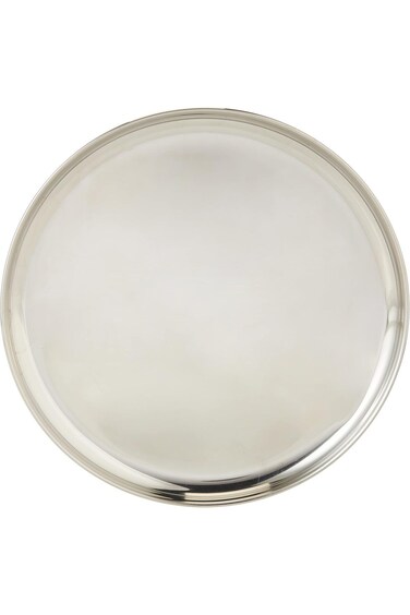 Raj Steel Thali Plate - 31 cm, CP0013 - Dinner Plate, Serving Plate, Mithai Plate, RICE PLATE