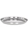 IN.HOUSE Large Round Stainless Steel Tray,Round Silver Tray, Serving Tray Size Diameter 45cm 1Piece