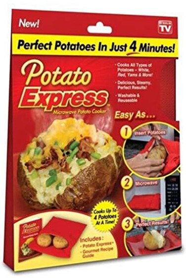 Potato Express Microwave Red Cookware