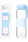 Blue Glass Water Bottle - 500ml