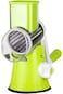 Cheese Grater Manual Rotary Vegetable Slicer Fruit Shredder Meat Grinder Drum Grater with 3 Stainle