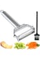 Boxgear Stainless Steel Dual Blade Vegetable Peeler - Commercial Grade Julienne Cutter, Slicer, Shr