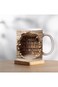NALACAL 11oz White Ceramic 3D Bookshelf Mug, Library Shelf Cup, Book Lovers Coffee Mug, Perfect for