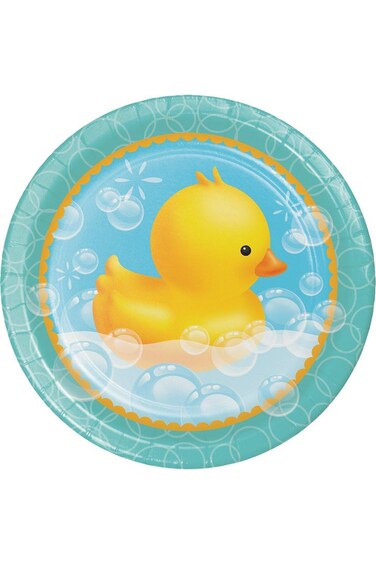 طبق عشاء حمام الفقاعات من Creative Converting، 8 قطع، مقاس 9 بوصات