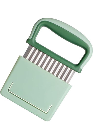 Stainless Steel Wave Cutter with Case and Handle, Potato Chopper, Carrot Slicer, French Fry Cutter,