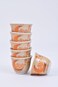 Arabic Coffee Cups Set of 6 Assorted Ramadan Designs   Hospitality Cups (Orange)