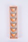 Arabic Coffee Cups Set of 6 Assorted Ramadan Designs   Hospitality Cups (Orange)