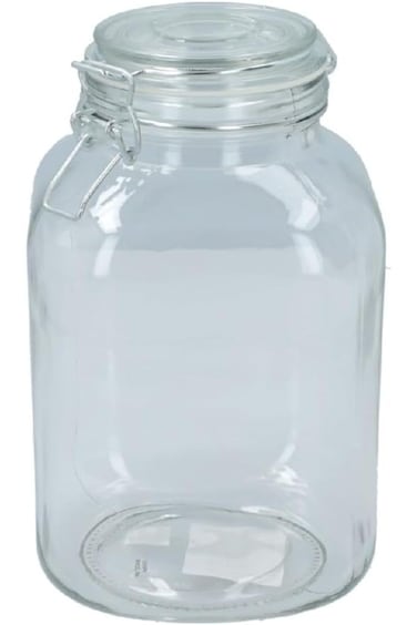 Bien Servi Glass Clip Jar Clear 2.99 Liter 3519T-1