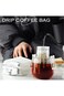 ToolHouse Portable Coffee Filter Paper Bags with Hanging Ear Design, 50 Pack Disposable Drip Coffee