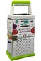 Large Cheese Grater, Professional Stainless Steel 4 Sided Large Cheese Grater for Cutting Cheese/Gi