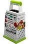 Large Cheese Grater, Professional Stainless Steel 4 Sided Large Cheese Grater for Cutting Cheese/Gi