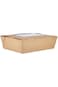 Hotpack Kraft Lunch Box Window KLBW12 - 5 Pieces