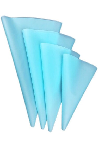 مجموعة أكياس تزيين الكيك الاحترافية من أواسيس جالور، 4 أحجام، أكياس تزيين الكيك السيليكونية القابلة لإعادة الاستخدام