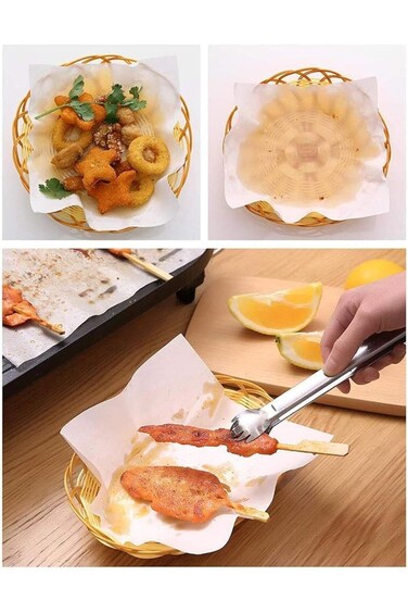 RAXINJS Food Blotting Paper 50 Sheets, Kitchen Food Oil Absorbing Paper for Cooking Fried Food Non