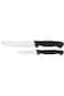 Tramontina Usual 2 Pieces Knife Set with Stainless Steel Blade and Black Polypropylene Handle