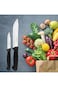 Tramontina Usual 2 Pieces Knife Set with Stainless Steel Blade and Black Polypropylene Handle