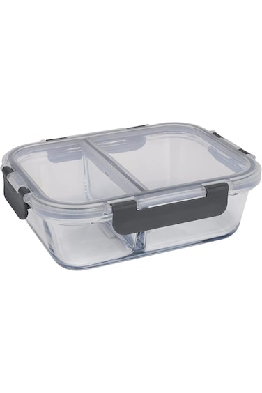 وعاء تخزين الطعام رويال فورد RF9215 سعة 1000 مل، وعاء طعام زجاجي شفاف قابل لإعادة الاستخدام ومحكم الإغلاق