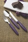 Tramontina Ipanema Stainless Steel Table Spoon with Purple Polypropylene Handle