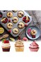 Tazweeq 12 Cup Muffin Pan, Cupcake Pan, Non-stick Baking Tin Tray for Mini Muffin Cupcake Tart, Eas