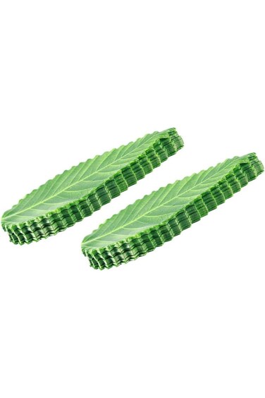 Alipis 200pcs Japanese Sushi Grass Baran Garnish Bento Food Divider Fake Green Grass Artificial Lea