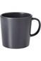 AMGREEN Dark Grey Ceramic Mug, 30 cl Capacity