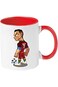 كوب قهوة كريستيانو رونالدو من MEC بمقبض أحمر، 11 أونصة، كوب شاي CR7 متحرك، هدية له