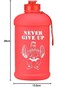 ALCOACH Water Bottle(Never Give Up) (2.2 L)   Half Gallon   Carry Handle   Big Water Jug For Sport