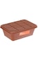Lawazim Plastic Container Storage Box Set - 3 Piece Brown - BPA-Free Multi-Size Food Storage Contai