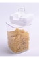 Air tight storage food storage container 1.7 l clear/white