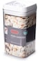 Air tight storage food storage container 1.7 l clear/white