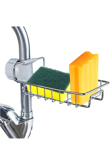 Ailelan Sponge Holder For Kitchen Sink, Multifunctional Kitchen Sink Organiser Kitchen Sink Caddy,