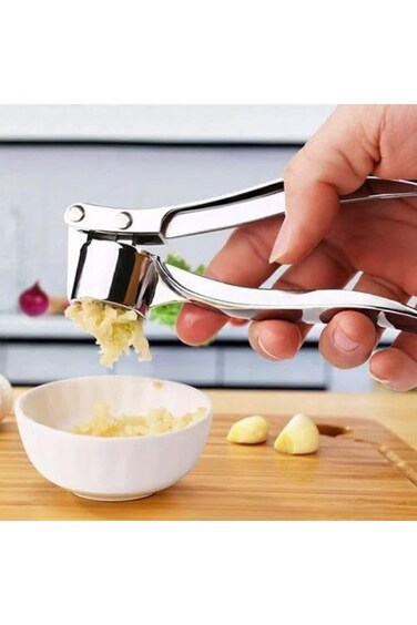Garlic Press Zinc Alloy Mincer Ginger Crusher Garlic Presser Chopper Easy Squeeze Rust Proo