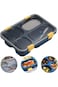 KASTWAVE Bento Box, Leak Proof 4 Compartment Lunch Case Lunch Food Salad Containers Holder with Sou
