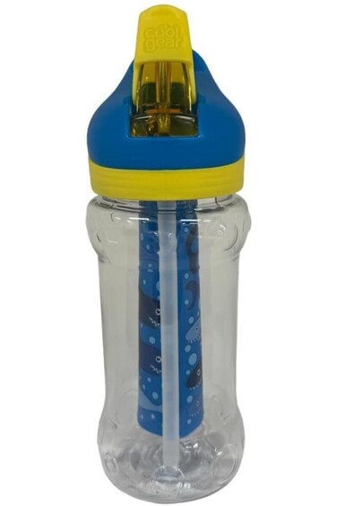 Cool Gear Freeze Me! Paloma Kids Water Bottle with Freezer Stick, 14 oz Capacity, Blue